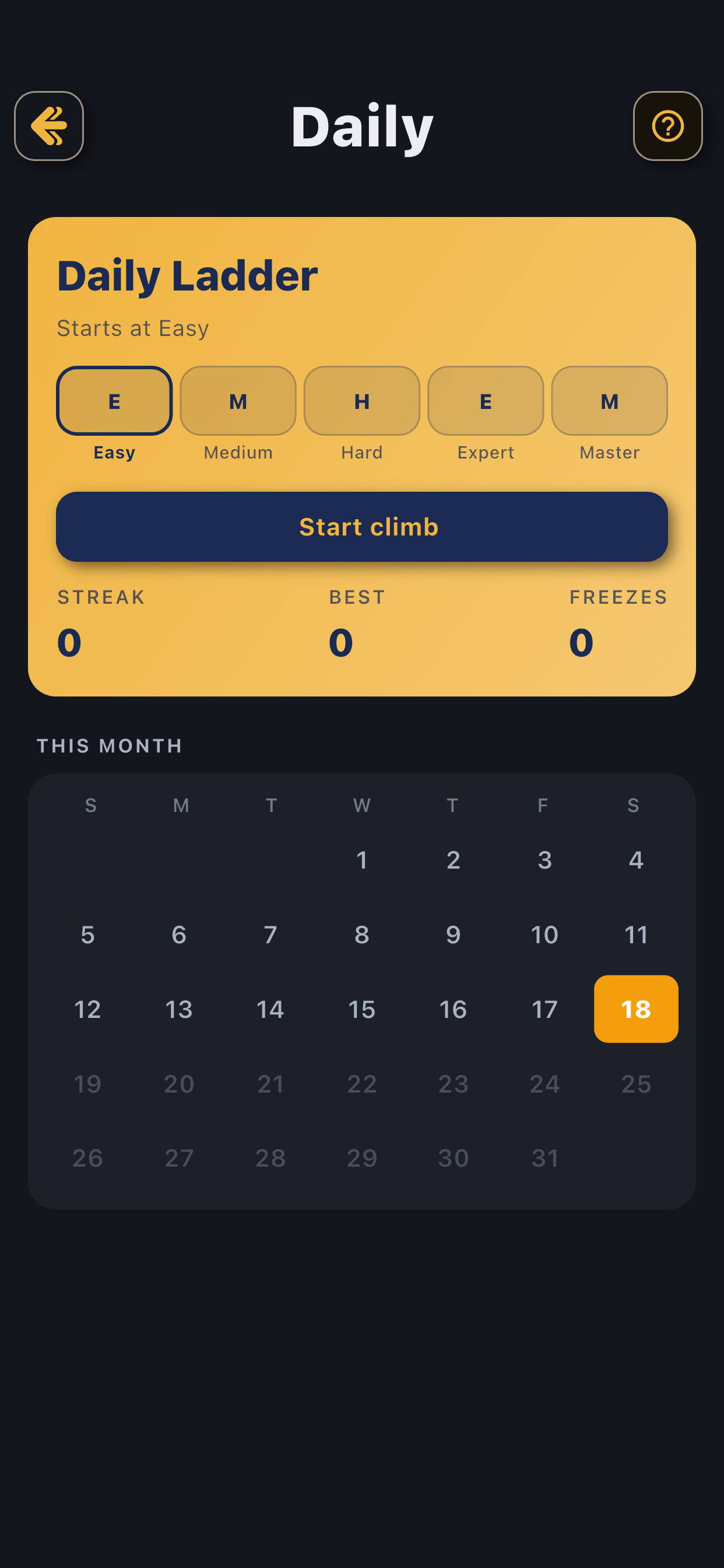 Pocket Sudoku daily challenge